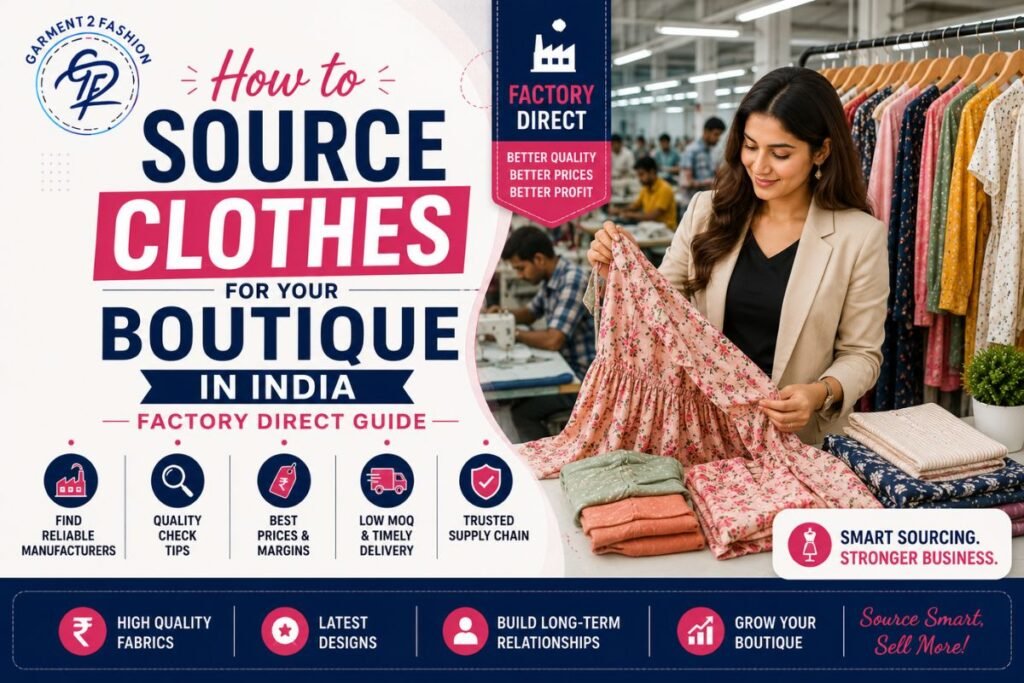 How to Source Clothes for Your Boutique in India